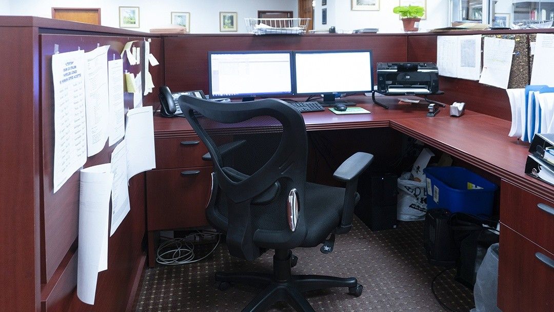 paralegal workstation inside the law firm